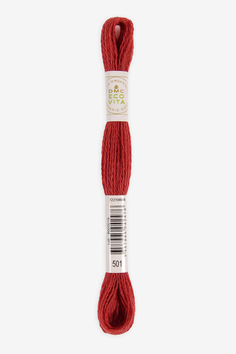 Hilo de bordar | Lana orgánica tintes naturales | DMC ECO VITA | Rojizos 500