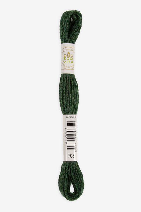 Hilo de bordar | Lana orgánica tintes naturales | DMC ECO VITA | Verdes 700