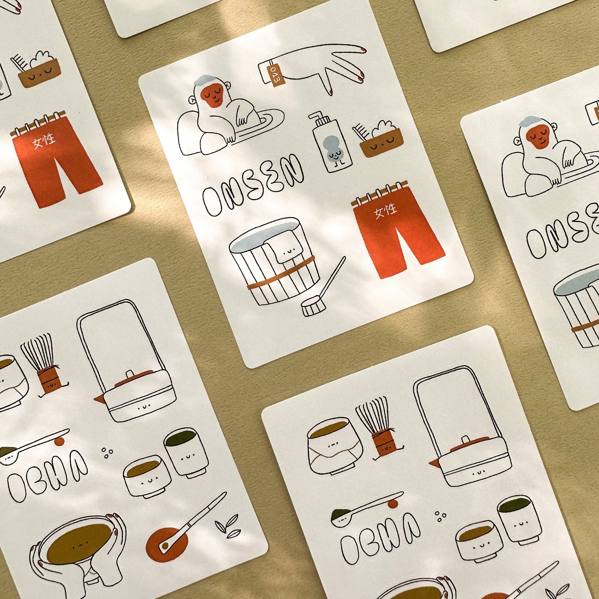 Stickers | Ocha & Onsen Paper Stickers | Osoi