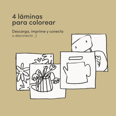 Pack ilustraciones · Láminas para colorear · Momentos favoritos 01 | Vaivén