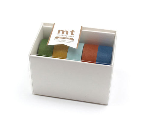 Set 5 cintas Washi Tape Matte | Giftbox | MT Masking Tape