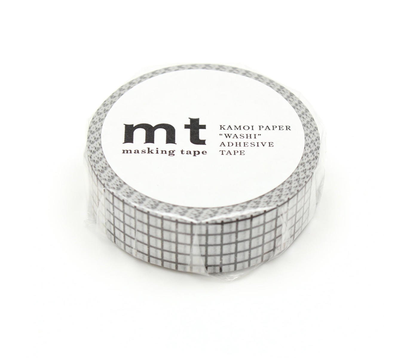 Washi Tape Cuadrícula Negra | Grid Hougan Black | MT Masking Tape